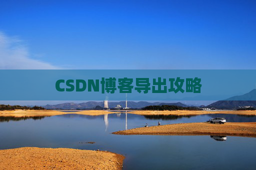 CSDN博客导出攻略